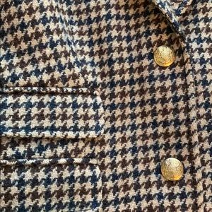 J. Crew Houndstooth Schoolboy Blazer